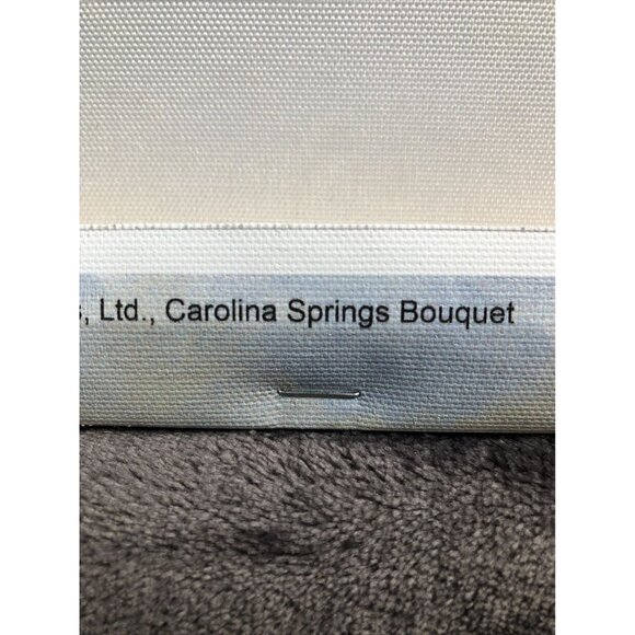 White Floral Canvas Art 12"x12" Vase Of Flowers Modern Home Decor - Picture 6 of 9